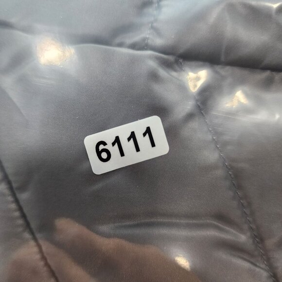 Womens Gray So Perfect Puffer Vest Jacket Full Zip Sleeveless Size M - Picture 10 of 10